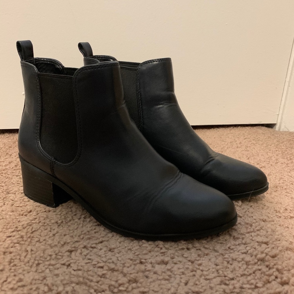 Ellie Faux Leather Chelsea Bootie